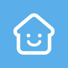 Securly home app icon white house with a smile on a blue background 